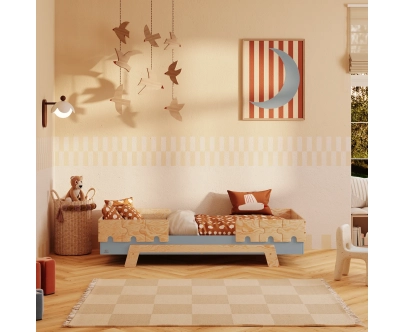 Geländer für Kinderbetten PUZZLE Montessori Holz