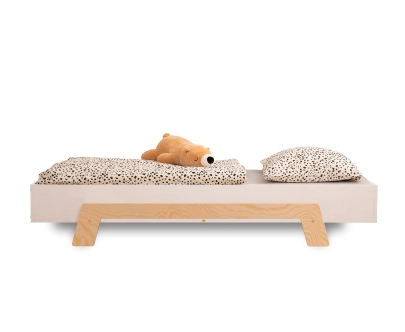 Einzelbett für Kinder mit Lattenrost PUZZLE Montessori Holz