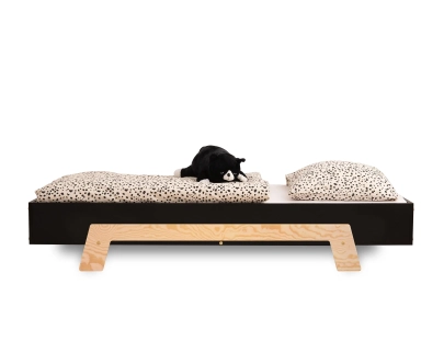 Einzelbett für Kinder mit Lattenrost PUZZLE Montessori Holz
