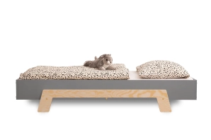 Einzelbett für Kinder mit Lattenrost PUZZLE Montessori Holz