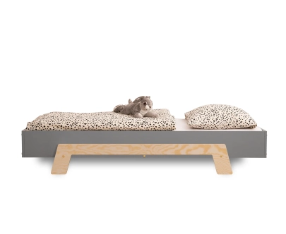 Einzelbett für Kinder mit Lattenrost PUZZLE Montessori Holz