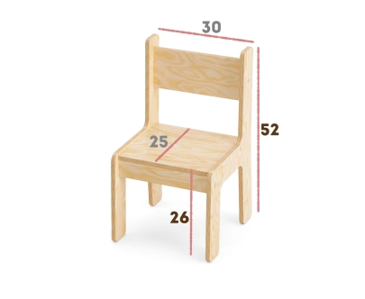 Kinderstuhl KR Montessori Holz