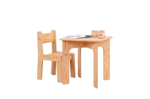 Kindertisch mit Stuhl Set TAB+KR Montessori Kiefer