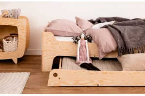Kinderbett mit Schublade und Lattenrost TILA 10 Montessori Holz
