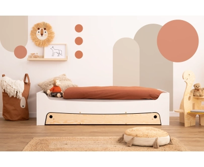 Kinderbett mit Schublade und Lattenrost TILA 10 Montessori Holz