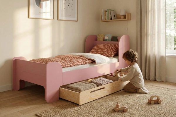 Kinderbett mit Schublade: Mehr Stauraum & Ordnung fürs Kinderzimmer