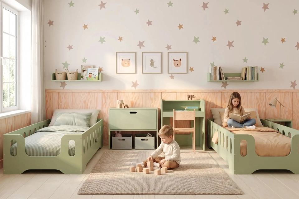 Einzelbett oder Doppelbett fürs Kinderzimmer: Was passt besser für Geschwister?